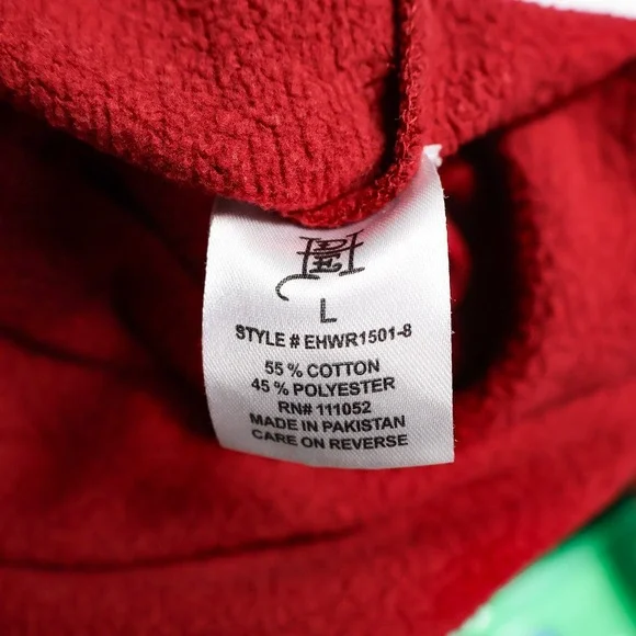 Ed Hardy Sweatshirt Womens L Cropped Koi FIsh Print Hoodie Red Long Sleeve Fit - Picture 7 of 10